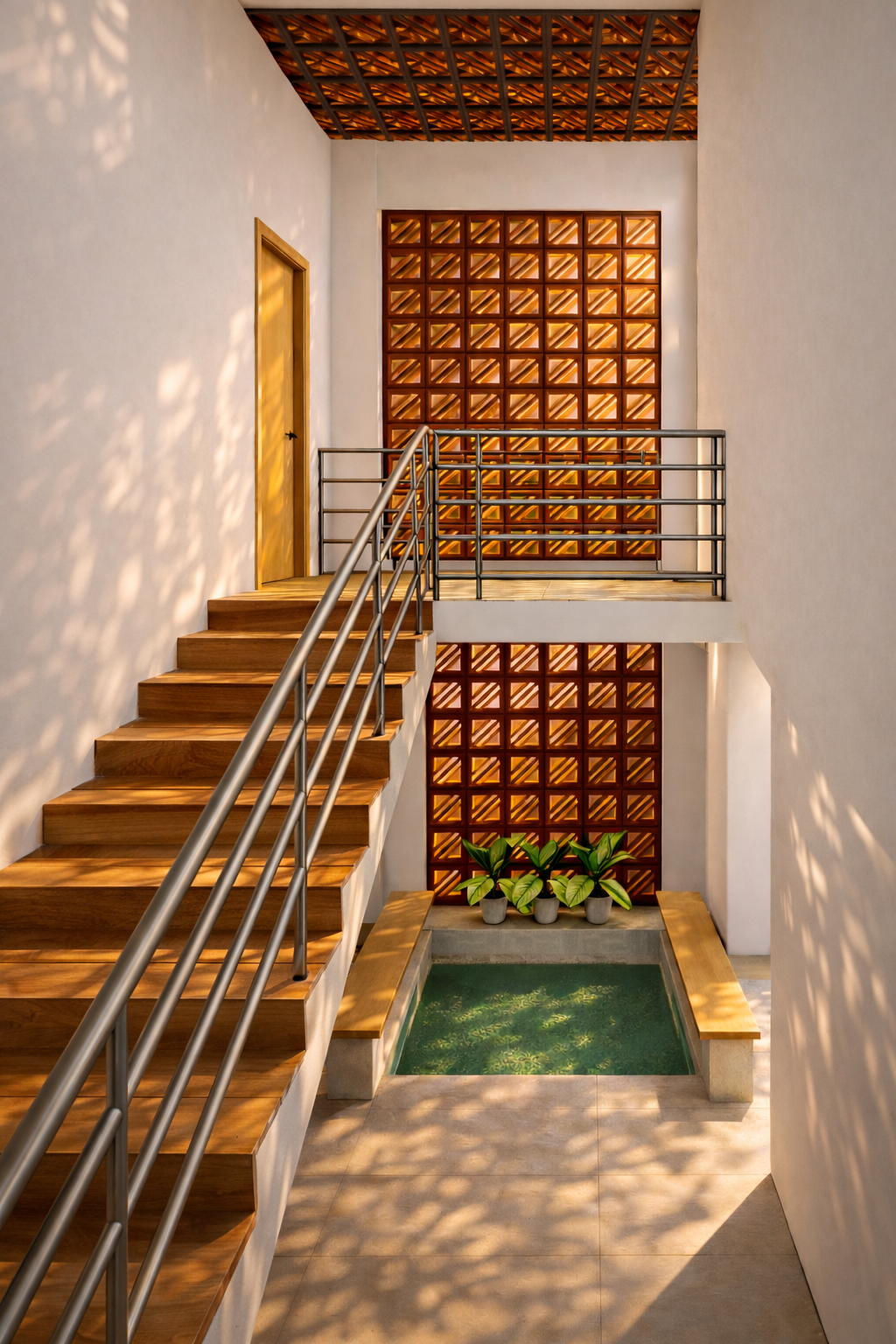 Courtyard through Staircase